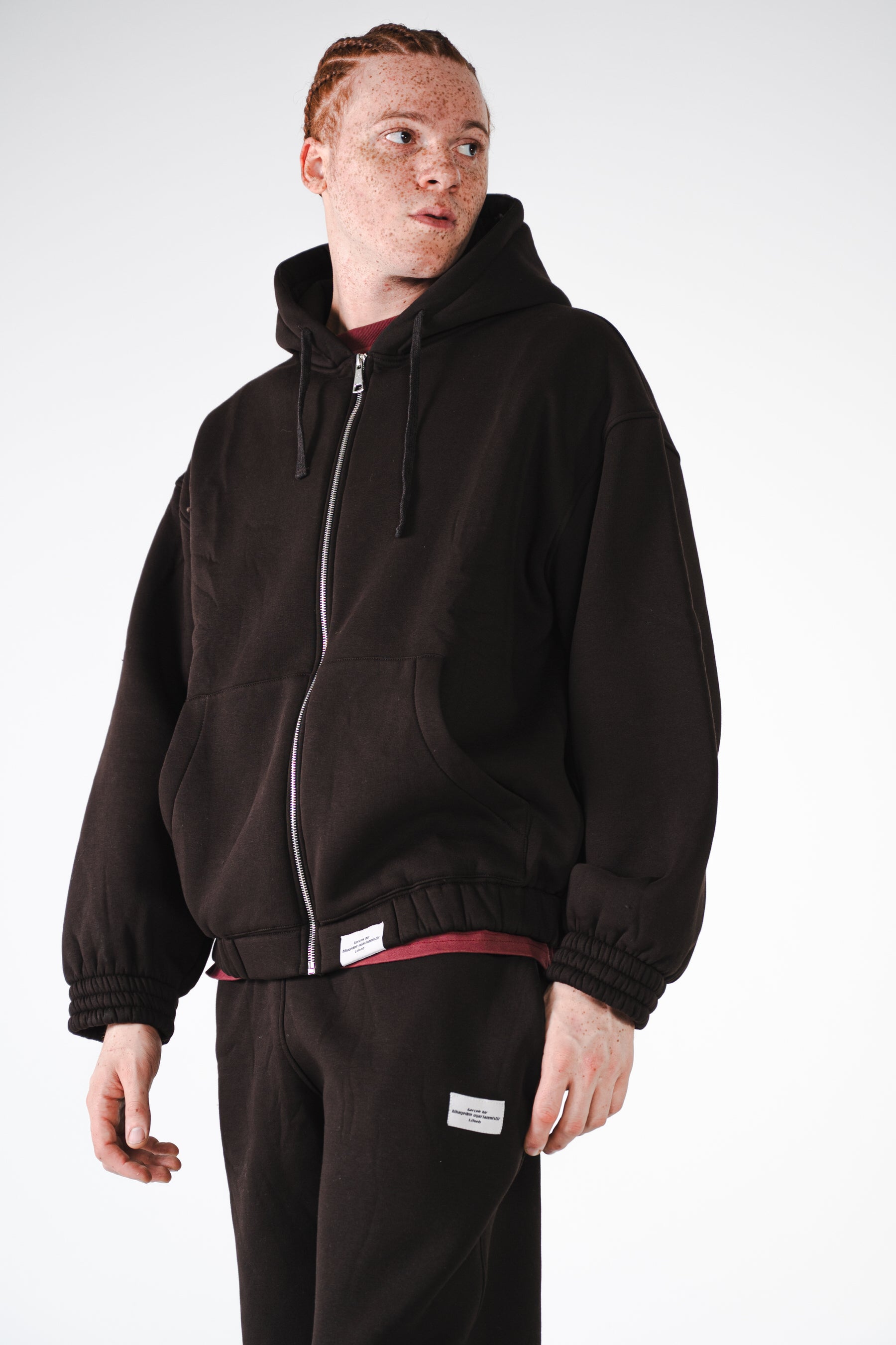 CHOCO ZIP-UP HOODIE